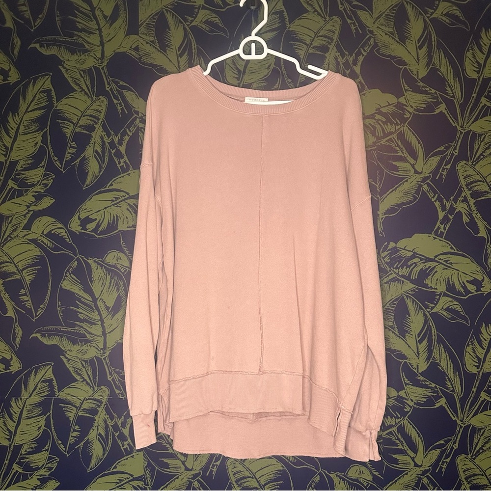 Mododoc Women's Long Sleeve Boxy Oversized Sweatshirt